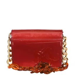 SASSORA Vivid Red Solid Small Handbag image 2