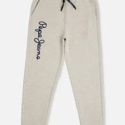 Pepe Jeans Kids White Printed Joggers-image-2