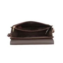 Baggit Brown Textured Small Cross Body Bag image 2