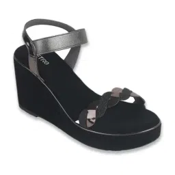 Metro Women's Black Ankle Strap Sandals image 2