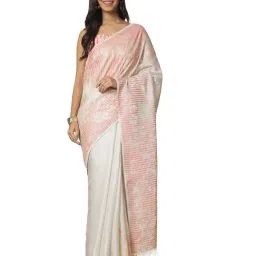 Navyasa By Liva White Jacquard Saree-picture-40