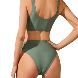 FAST CRY Shoulder Straps Swim Bikini Set image 2