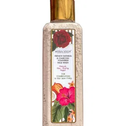 MYRA VEDA LUXURY ESSENTIALS French Oatmeal & Charcoal Powder Face Wash - 80 gm image 1