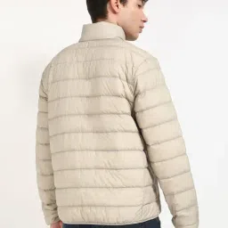 Calvin Klein Jeans Beige Quilted Regular Fit Jacket image 4