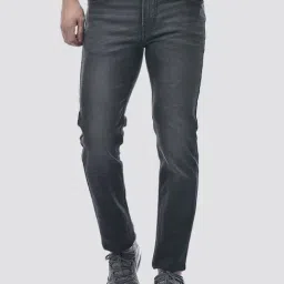 NUMERO UNO Washed Black Slim Fit Solid Jeans-image-28