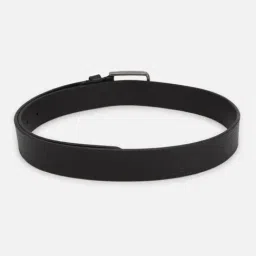 Van Heusen Black Leather Textured Formal Belt for Men image 3