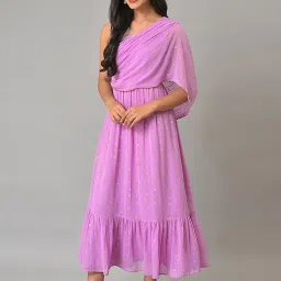 Aurelia Purple Printed Maxi Dress image 3