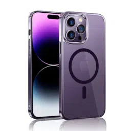GRIPP Clear-MAG Shock Absorbent Case Compatible with iPhone 14 Pro 6.1" Drop Tested - Purple-image-0