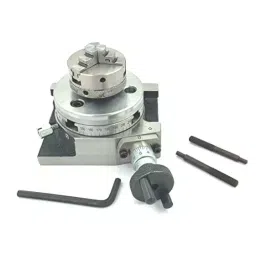 Assorts Low Profile Milling Rotary Table 80 mm (3 Inch) with Back Plate & M6 Clamp Kits 50 mm 3 Jaws image 3