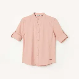 Fame Forever by Lifestyle Kids Pink Cotton Regular Fit Full Sleeves Shirt-image-79