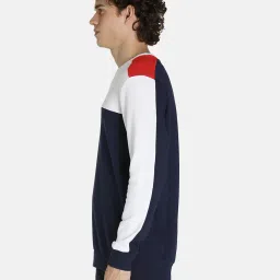Puma Peacoat Regular Fit Colour Block Sweatshirt image 3