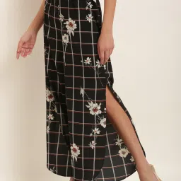 Rare Black Check High Rise Relaxed Fit Parallel Trousers image 5