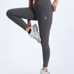 Zelocity By Zivame Grey Slim Fit Sports Tights image 3