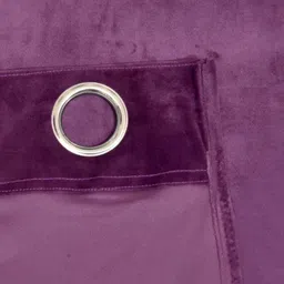 Aura Purple 2 Pieces Window Curtains image 3