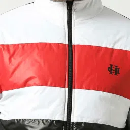 Dragon Hill Multi Relaxed Fit Colour Block Quilted Jacket image 5