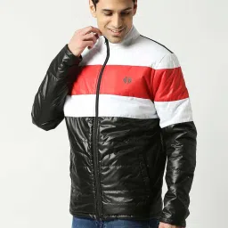 Dragon Hill Multi Relaxed Fit Colour Block Quilted Jacket image 3
