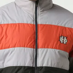 Dragon Hill Multi Relaxed Fit Colour Block Quilted Jacket image 5