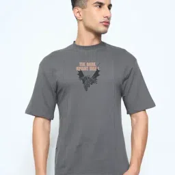 Sf Jeans By Pantaloons Grey Relaxed Fit Graphic T-Shirt-image-48