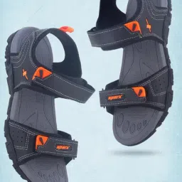 Sparx Men's Black Floater Sandals-picture-42