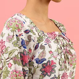 LIMEROAD Floral Print Cotton Crop Top image 4