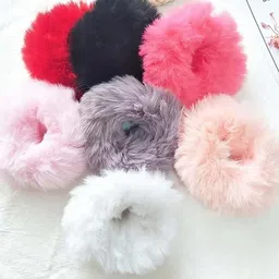 HYMT Women Fur Ponytail Holders-picture-29