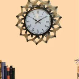 The Art House Brown Metal Clock-picture-11