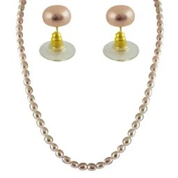 Sri Jagdamba Pearls Golden Alloy Necklace Set-picture-22