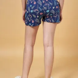 Dreamz by Pantaloons Navy Cotton Printed Shorts image 2