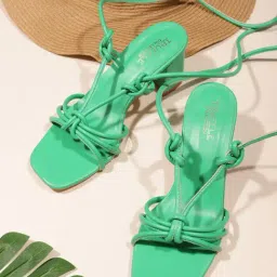 Truffle Collection Women's Green Gladiator Sandals-picture-40