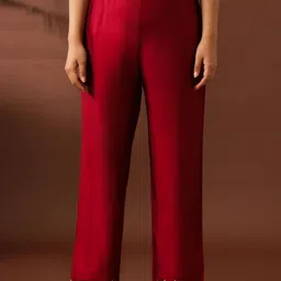 Jaipur Kurti Women Floral Embroidered Regular Kurta with Trousers & With Dupatta image 5