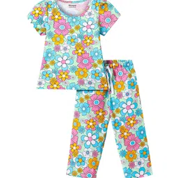 Honeyhap Girls Printed Night suit-image-48