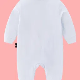 The Peppy Tend Christmas Theme 100% Cotton Full Sleeves Merry Christmas Text Printed Romper - White image 3