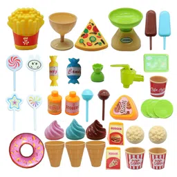 YAMAMA Role And Pretend Play Toys For Kids Battery Operated Supermarket Play Set Toys With Sound Pretend Play Home Supermarket Kitchen Toy37 Pieces(Color And Design May Vary) image 2