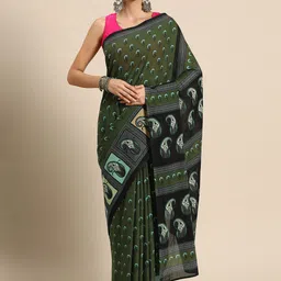 BUTA BUTI Ethnic Motifs Pure Cotton Saree-picture-31