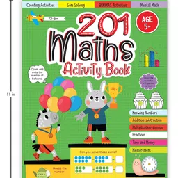wonder house books 201 Math's Activity Book - Fun Activities and Math Exercises for Children Activity Book Pack of 1- English image 3