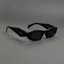 Irayz Women Cateye Sunglasses with UV Protected Lens 3980-Black-Black-image-16