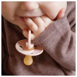 BIBS Pacifier Colour 2 Pack Latex Size 1 Symmetrical Ivory/Blush - 6+m image 5