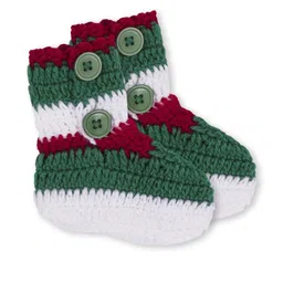 sahil collection Red Self Design Pure Wool Clothing Set image 3