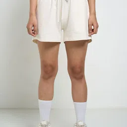 Ajile by Pantaloons Women Mid-Rise Loose Fit Cotton Shorts-image-50
