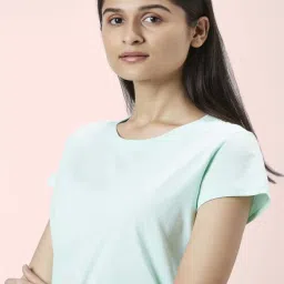 Dreamz by Pantaloons Green Cotton Printed Top Pyjamas Set image 5