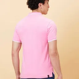 Being Human Pink Regular Fit Polo T-Shirt image 2