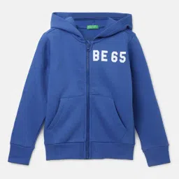 United Colors of Benetton Kids Boy's Regular Fit Hooded Neck Printed Sweatshirt-image-58
