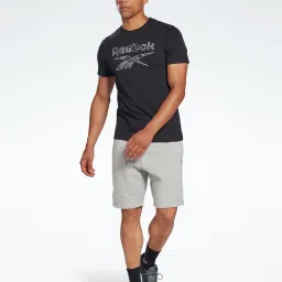 Reebok Black Cotton Slim Fit Printed T-Shirt image 5