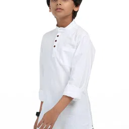 Rocket Science Boys White Kurtas image 5