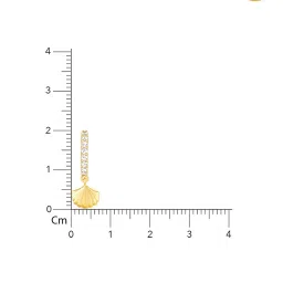 GIVA 92.5 Sterling Silver Golden Pretty Shell Drop Earrings for Women image 5