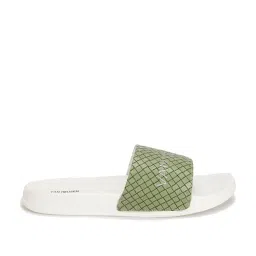 Van Heusen Women's Green Slides image 2