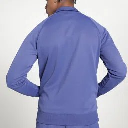 Puma Blue Regular Fit Colour-Block Sports Jacket image 2