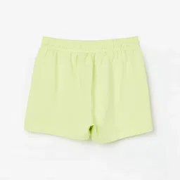 Fame Forever by Lifestyle Kids Lime Green Cotton Printed Shorts image 2