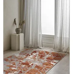 Ddecor Rugs Blue Polyester Abstract Rugs-image-29