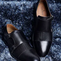 Louis Stitch Men's Obsidian Black Monk Shoes image 2